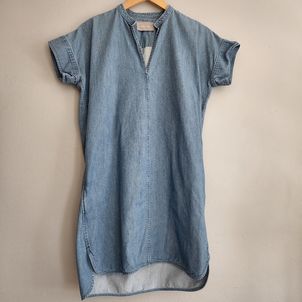 Everlane denim shift sheath dress size 00
